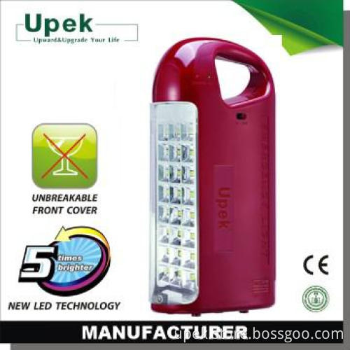 Rechargeable emergency lighting battery powered light bulb